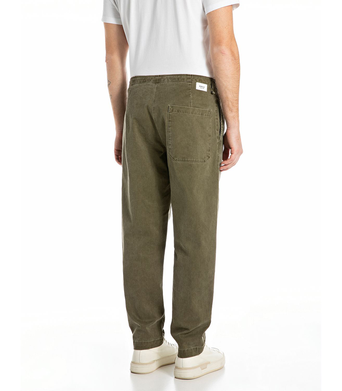 リラックステーパード コットンツイルジョグパンツ 詳細画像 マッドブラウン 2